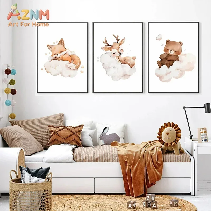 Baby Nursery Frames - AZNM, cuadro en lienzo con motivos