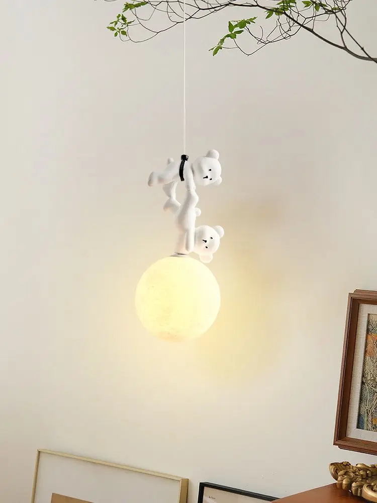 Baby Nursery Light Fixture - Lámpara de Oso de Dibujos Animados,