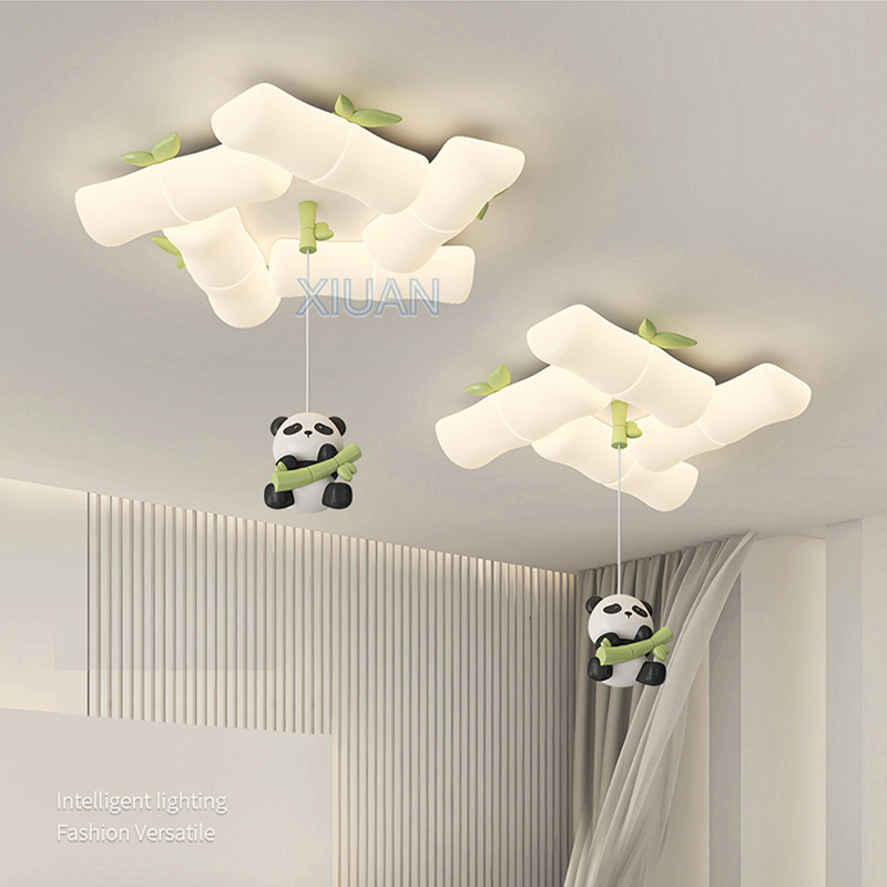 Baby Nursery Light Fixture - Lámparas de techo de Panda chino,