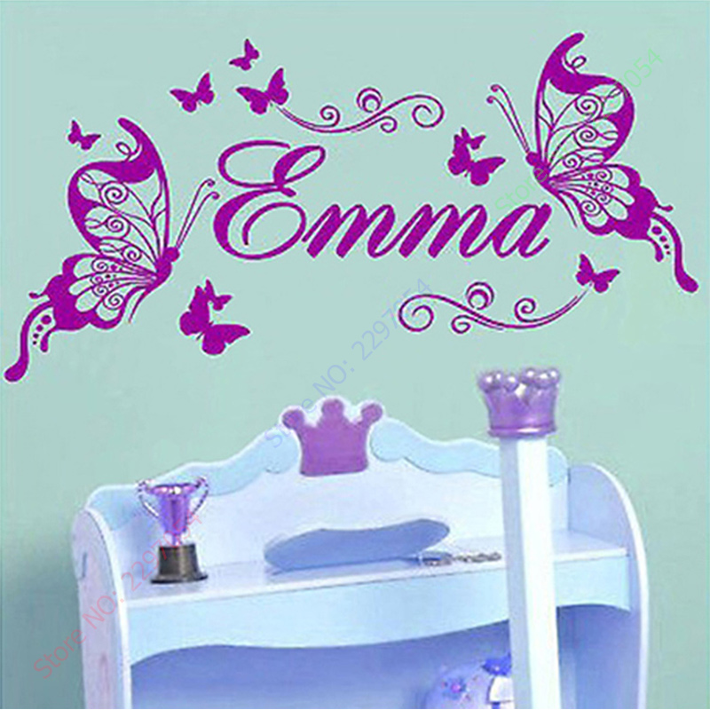 Vinilo de mariposas con nombre - Baby Girl Nursery Quotes reseña y precio