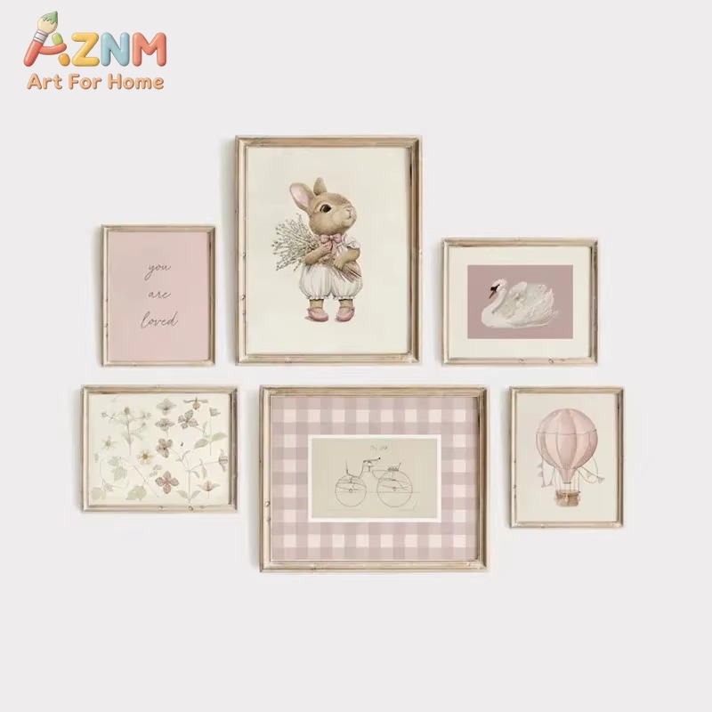 Cuadro decorativo de lona para - Baby Nursery Frames reseña y precio
