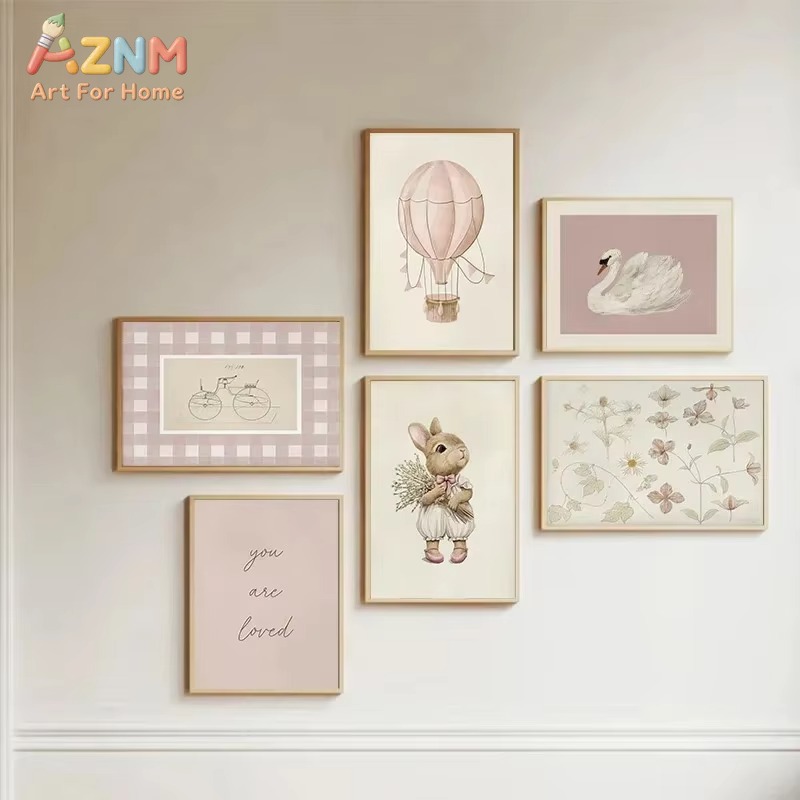 Cuadro decorativo de lona para - Baby Nursery Frames reseña y precio