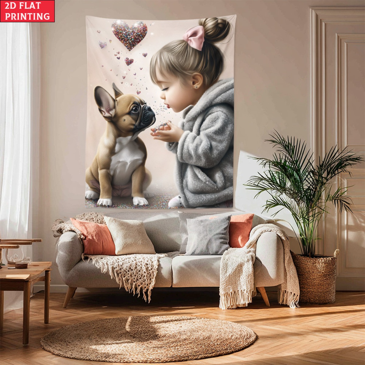 Tapiz de amor con corazón de c - Baby Nursery Decor Girl reseña y precio