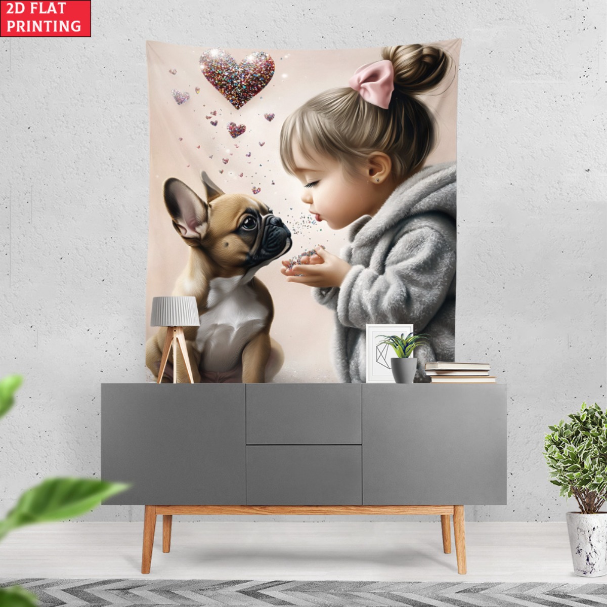 Tapiz de amor con corazón de c - Baby Nursery Decor Girl reseña y precio