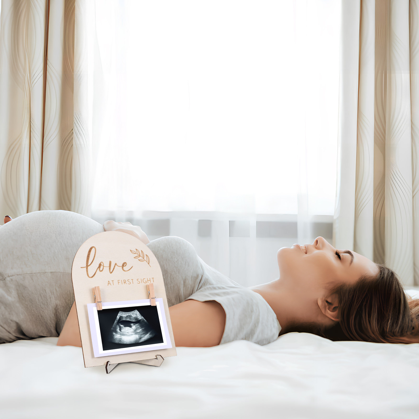 Marco de madera para fotos, id - Baby Nursery Frames reseña y precio