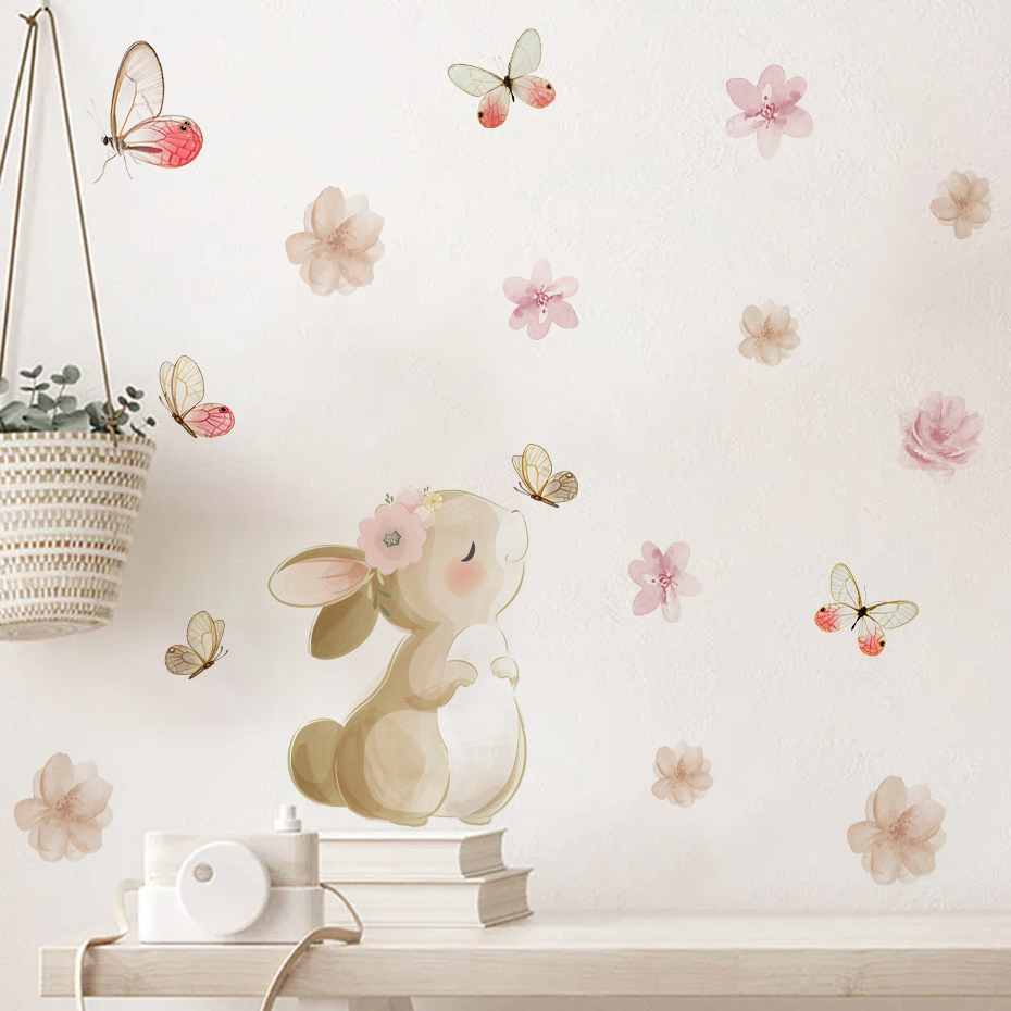 Pegatina de pared de mariposa  - Baby Nursery Decor Girl reseña y precio