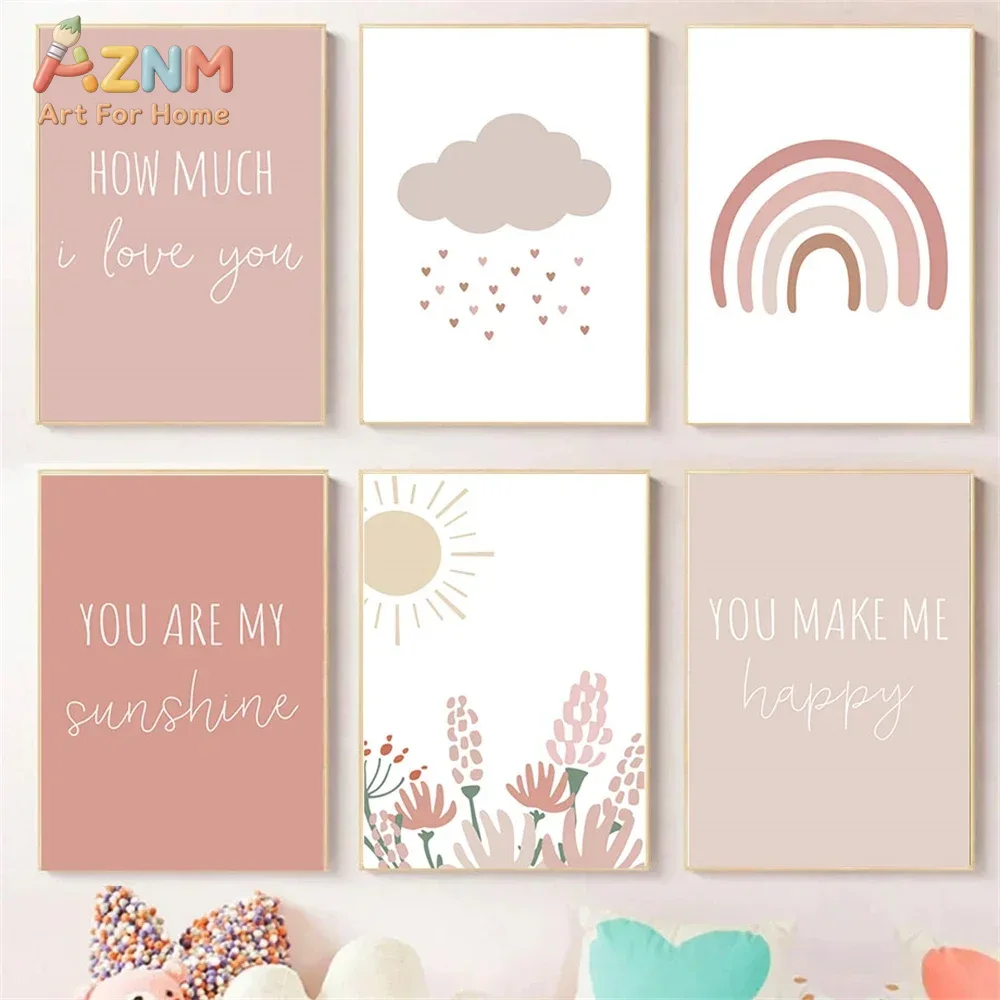 AZNM, cuadro decorativo de par - Baby Girl Nursery Quotes reseña y precio